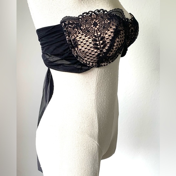 VERY SEXY VICTORIA’S SECRET 36C BALCONET BRA LONG BACK TIE UNDERWIRE - Picture 9 of 14